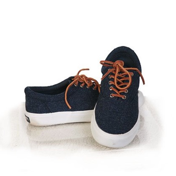 sperry denim shoes